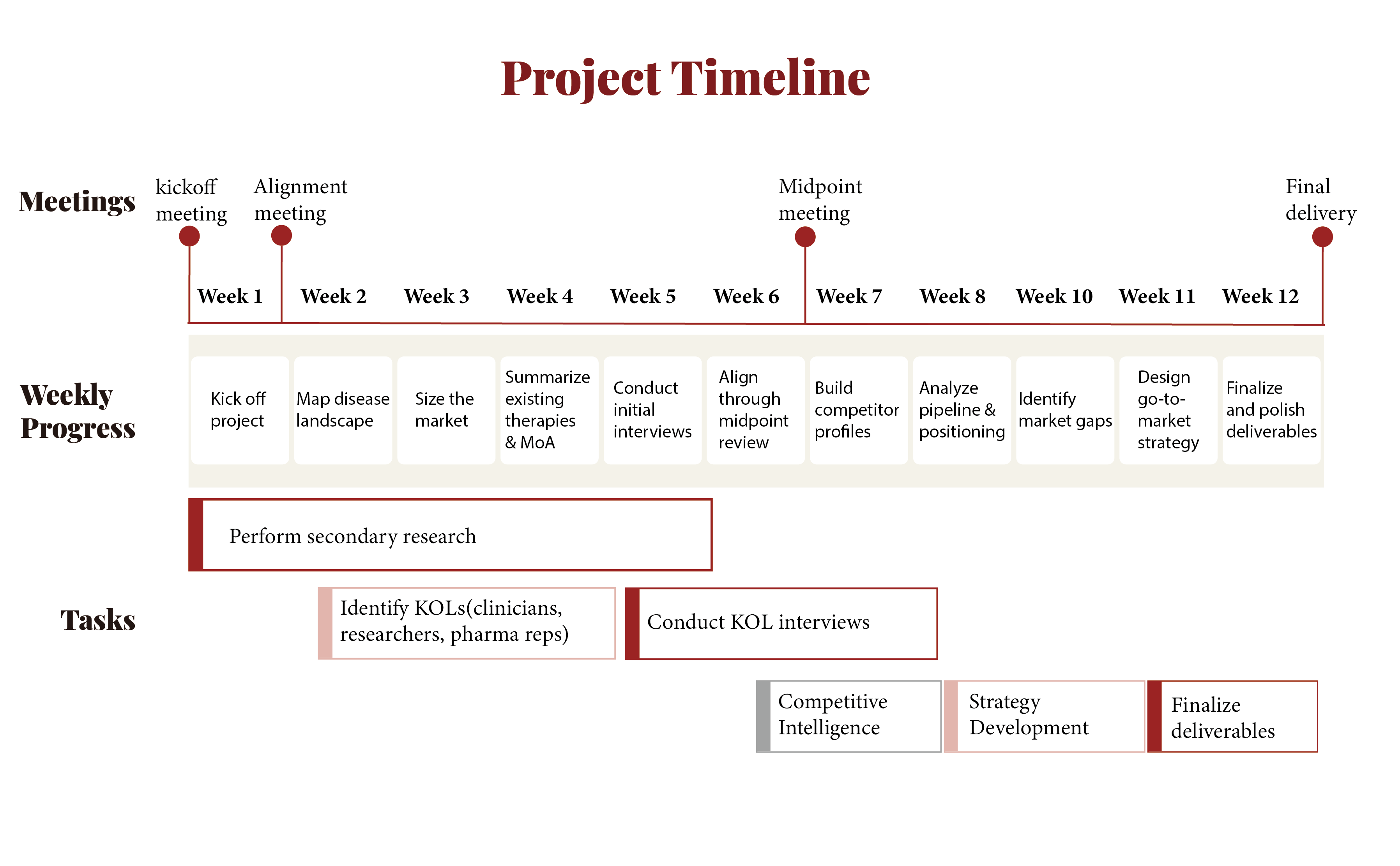 Project timeline overview